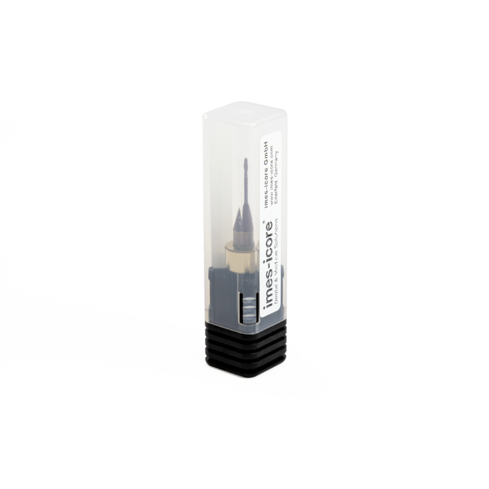 T3/T8 - imes-icore 1.5mm Radius Milling Tool Short, Ti/CoCr - 6mm Shaft - Image 2