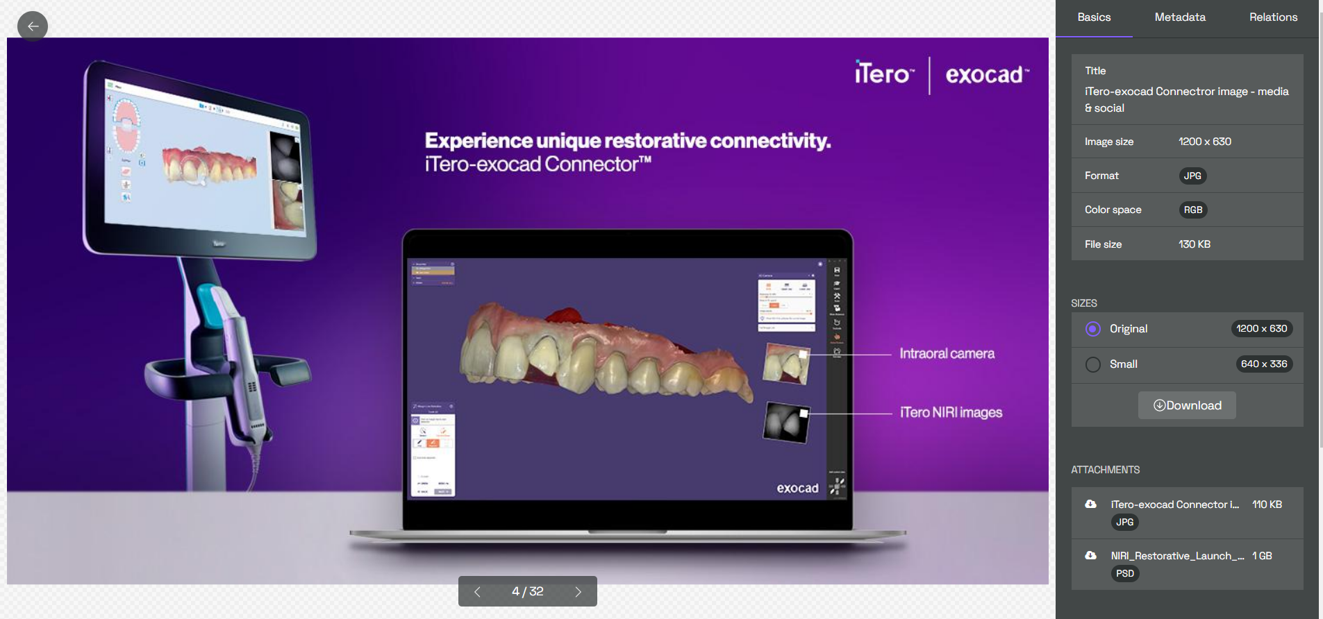 exocad CAD design software connector