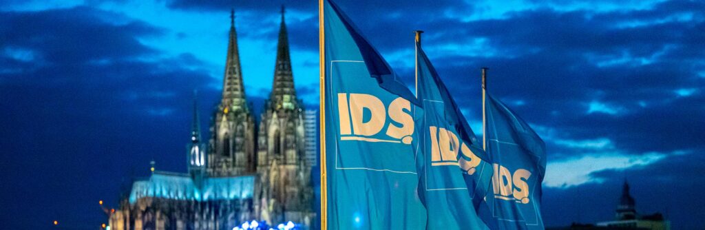 IDS Cologne dental exhibition flags