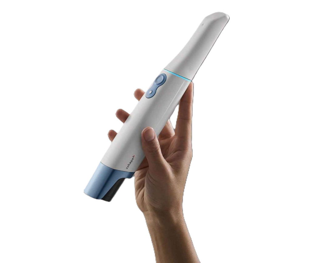 TRIOS 6 intraoral scanner being held